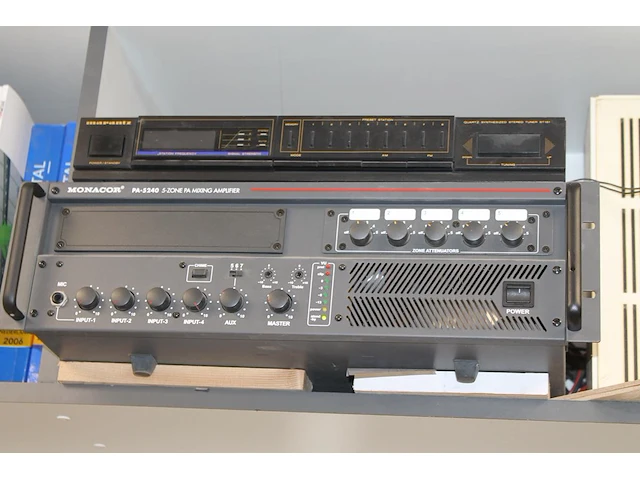 Versterker monacor pa-5240 en tuner marantz st151. - afbeelding 1 van  2