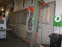 Verticale platenzaag holzher type 1265 supercut. bouwjaar 1987. breedte 530 cm en totale hoogte 280 cm