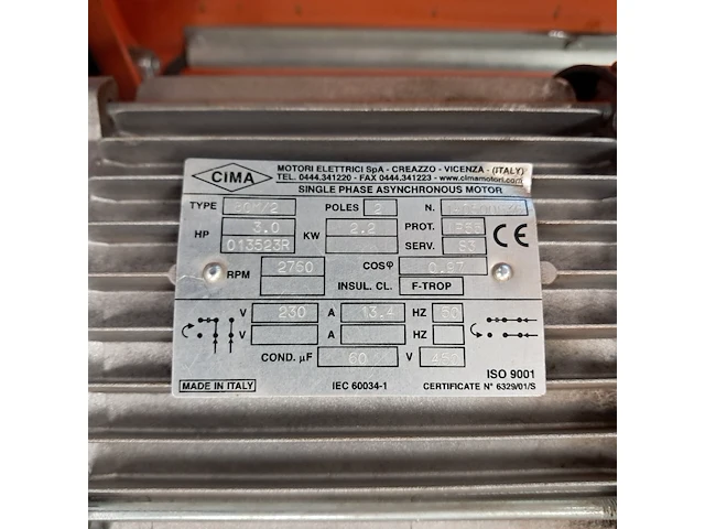 Verticuteermachine - 400mm - 230v eliet, e 401 electric, bouwjaar 2015 - afbeelding 5 van  5
