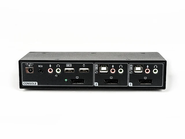 Vertiv avocent switchview desktopkvm met 2 poorten, displaypoort, audio - afbeelding 3 van  4