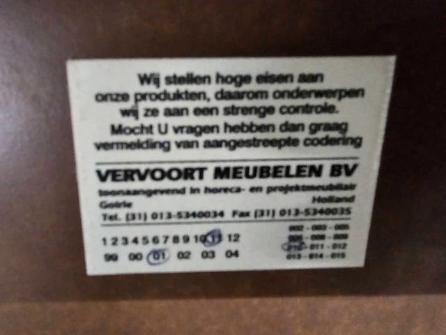 Vervoort meubelen bv - klaptafel (30x) - afbeelding 3 van  4