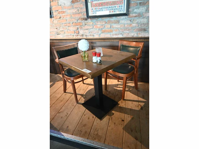 Vervoort restauranttafel inclusief 2 stoelen - afbeelding 2 van  3