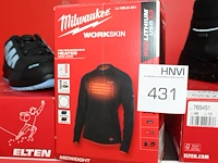 Verwarmbaar shirt milwaukee l4 hblb-301 maat xxl incl. accu en lader - afbeelding 1 van  2