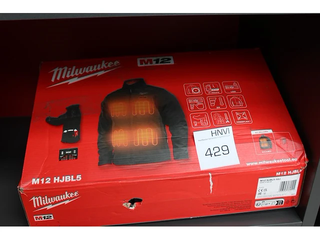 Verwarmbare jas milwaukee m12 hjbl5 maat l excl. accu en lader - afbeelding 1 van  2