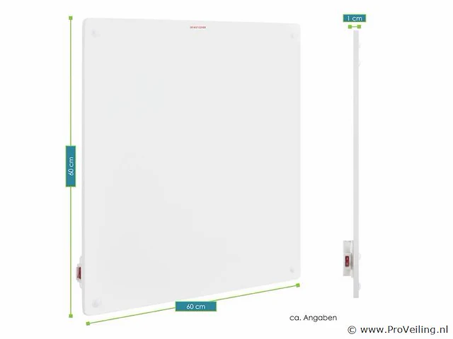 Verwarmingspaneel infrarood 425watt - afbeelding 6 van  6