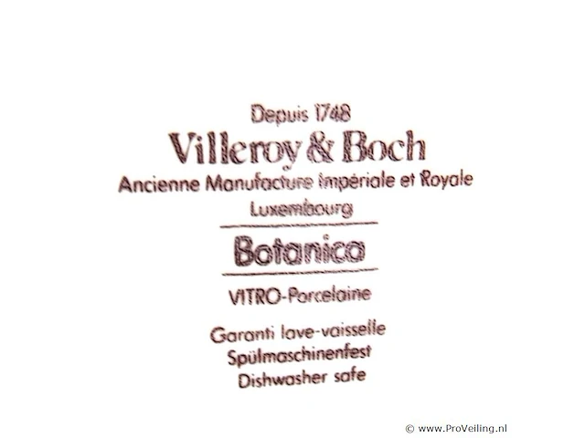 Verzameling villeroy & boch serviesdelen decor botanica - afbeelding 4 van  5