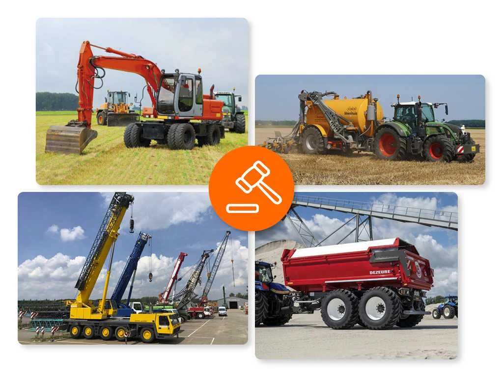 Verzamelveiling agrarisch-, groen-, grond-, weg-, water- en transport materieel