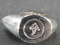 Verzilverd eendje als kaarthouder - afbeelding 3 van  3