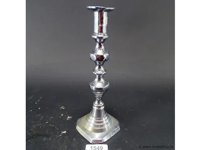 Verzilverde kandelaar - afbeelding 2 van  5