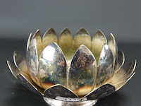 Verzilverde schalen set in bloemvorm - afbeelding 1 van  5