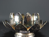 Verzilverde schalen set in bloemvorm - afbeelding 2 van  5