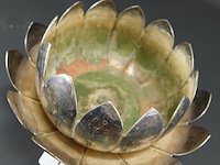 Verzilverde schalen set in bloemvorm - afbeelding 3 van  5