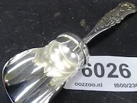 Verzilverde suikerlepel - afbeelding 1 van  3
