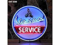Vespa service neon sign verlichting