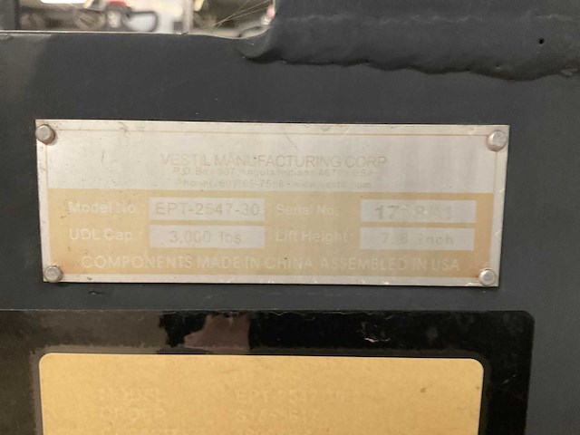 Vestil ept-2547-30 hand hydraulische palletwagen (4x) - afbeelding 7 van  27