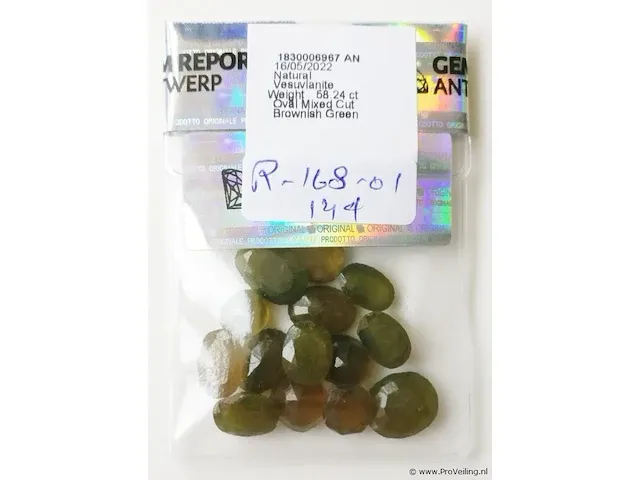 Vesuvianite 58.24ct gra certified - afbeelding 6 van  8