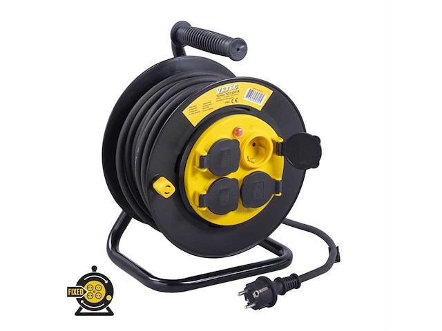 Vetec - tenso n2525c - 25 mtr - 3g x 2,5 mm2 - verlengkabelhaspels en -snoer - afbeelding 6 van  6