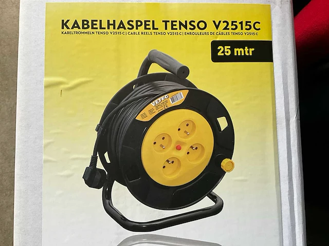 Vetec - tenso v2515c - 25 mtr - 3g x 1,5 mm - verlengkabelhaspels en -snoer - afbeelding 2 van  4