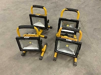 Vetec led accu bouwlamp (4x) - afbeelding 1 van  3
