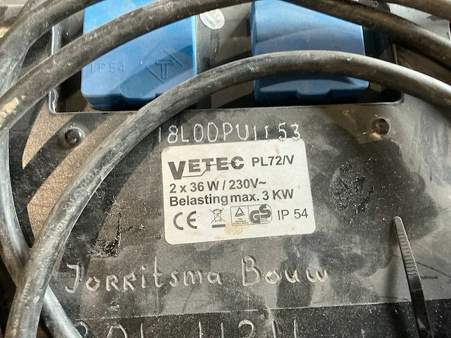 Vetec pl72/v bouwlamp / looplamp (3x) - afbeelding 8 van  9