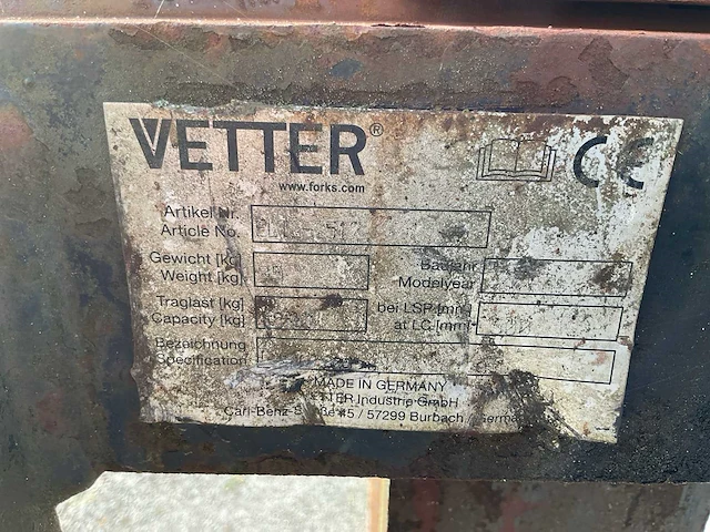Vetter 1200x100x45mm palletvork - afbeelding 6 van  6