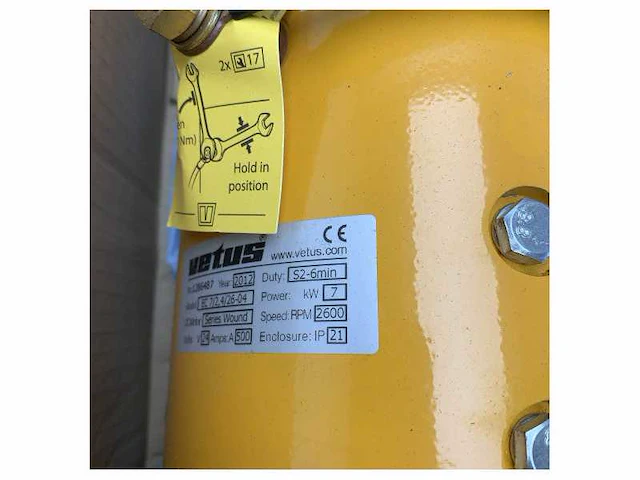 Vetus bp3018 bow160 7 kw thruster electric motor 24v - afbeelding 2 van  5