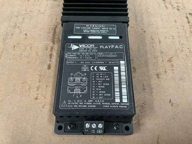Vicor flat pac power supply (2x) - afbeelding 2 van  4