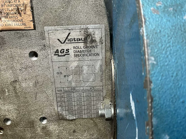 Victaulic ve416fsd pijprolgroefmachine - afbeelding 8 van  23