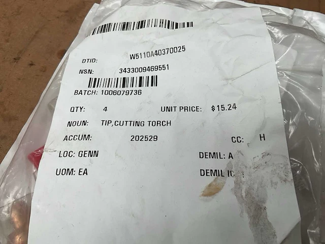 Victor cutting torch tip (4x) - afbeelding 5 van  5