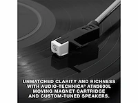 Victrola eastwood ii platenspeler zwarte afwerking draaitafel met luidsprekers bluetooth 5.1 en vinyl stream-technologie - afbeelding 3 van  4