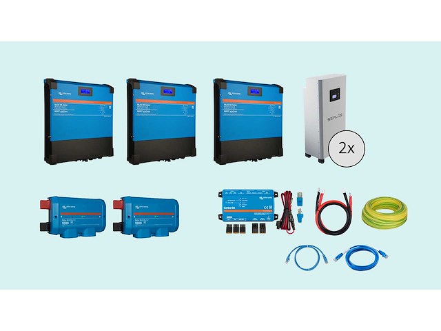 Victron pro ess 3 fase 18kva solar ( 14.4kw omvormvermogen) met mppt aansluitingen, 30kwh lfp accu - afbeelding 1 van  12