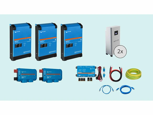 Victron pro ess 3 fase 9kva (7.2kw omvormvermogen) 30kwh lfp accu - afbeelding 1 van  13