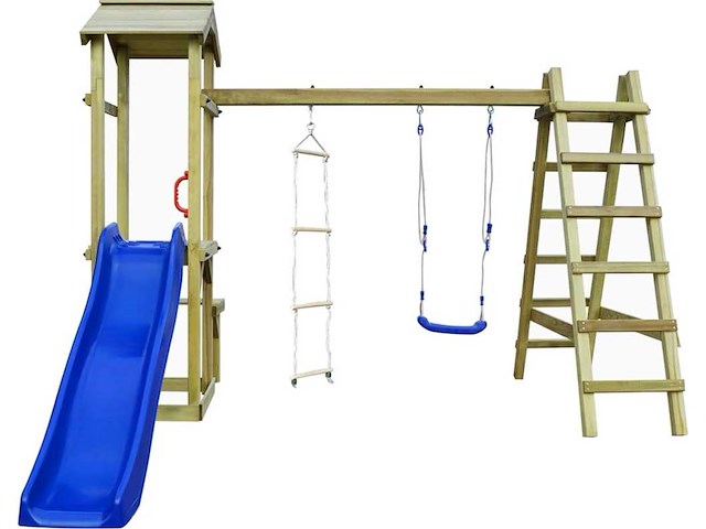 Vida xl speetoren met schommelaanbouw - 300x228x218cm - afbeelding 1 van  4