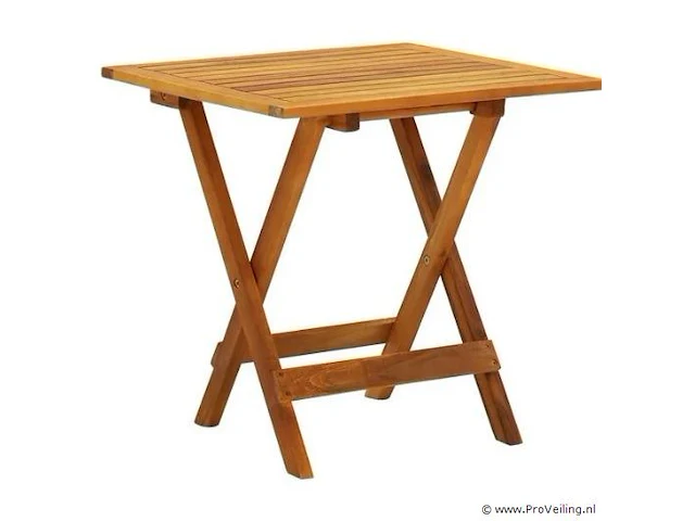 Vidaxl bijzettafel/opvouwbare bistrotafel - kleur bruin - afbeelding 1 van  4
