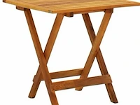 Vidaxl bijzettafel/opvouwbare bistrotafel - kleur bruin - afbeelding 1 van  4
