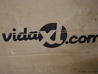 Vidaxl bijzettafel/opvouwbare bistrotafel - kleur bruin - afbeelding 2 van  4