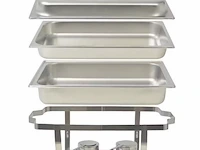 Vidaxl chafing dish rvs - 60,5x36x30cm - afbeelding 1 van  4