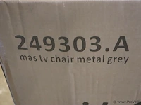 Vidaxl mas tv chair - kleur metal grey - afbeelding 2 van  3