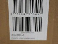 Vidaxl mas tv chair - kleur metal grey - afbeelding 3 van  3
