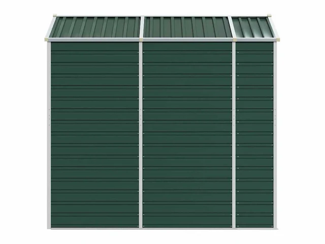 Vidaxl metalen tuinschuur groen - 215x191x198 cm - afbeelding 7 van  9