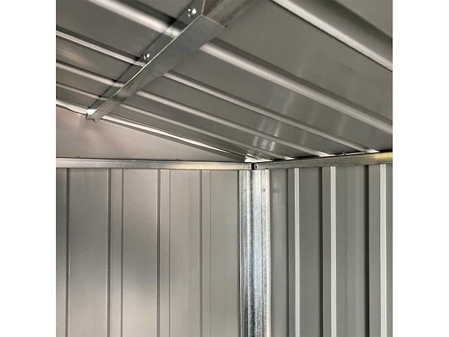 Vidaxl metalen tuinschuur groen - 300x191x198 cm - afbeelding 7 van  8