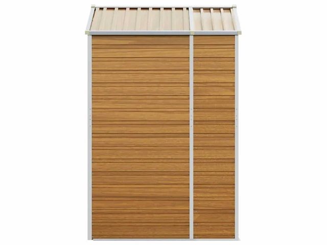 Vidaxl metalen tuinschuur hout - 130x191x198 cm - afbeelding 7 van  10