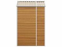 Vidaxl metalen tuinschuur hout - 130x191x198 cm - afbeelding 7 van  10