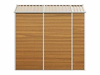 Vidaxl metalen tuinschuur hout - 215x191x198 cm - afbeelding 8 van  10