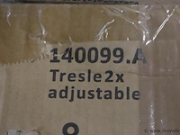 Vidaxl schragen, verstelbaar - kleur blauw - afbeelding 3 van  5