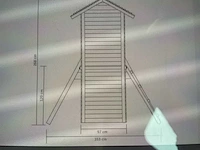 Vidaxl speeltoestel met glijbaan en schommels 235x385x268 cm - afbeelding 4 van  5