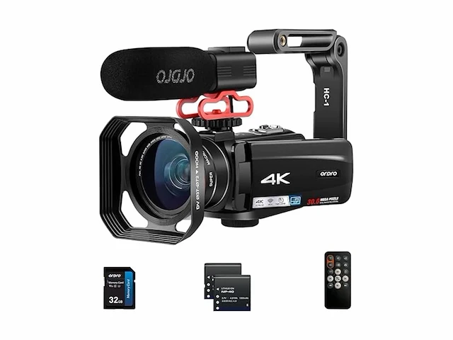 Video camera camcorder 4k 30mp 10x optical zoom 24fps autofocus vlogging camera - afbeelding 1 van  1