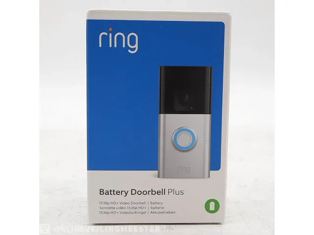 Videodeurbel ring, battery doorbell plus - afbeelding 1 van  4