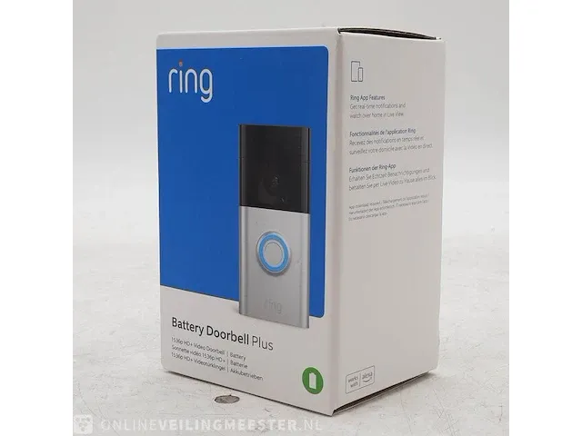 Videodeurbel ring, battery doorbell plus - afbeelding 2 van  4