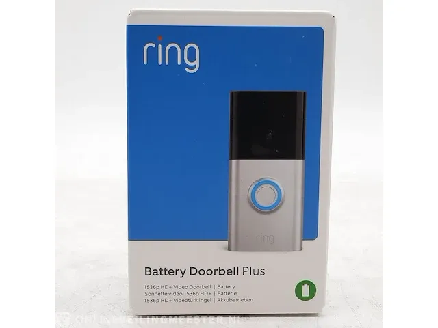 Videodeurbel ring, battery doorbell plus - afbeelding 1 van  4